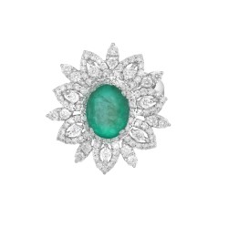 Emerald Bloom Ring